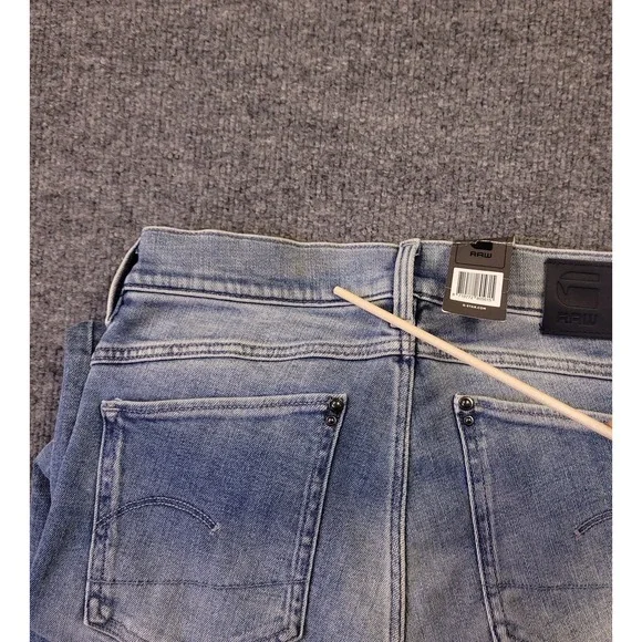 NWT G Star Raw Lhana Skinny Ankle 28x29 Aged Indigo Mid Rise Stretch Raw Hem - Picture 3 of 16